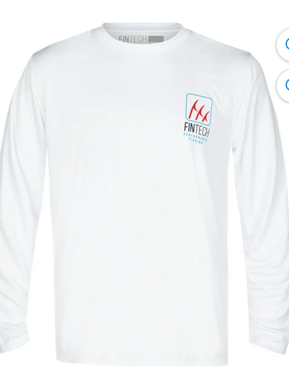 Fintech XL Anywhere Anyday UV Long Sleeve T-Shirt Brilliant White, Red & Blue